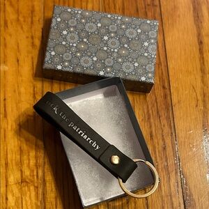 Taylor Swift “f*ck the patriarchy” Redt tv fan made All too well leather Keyring
